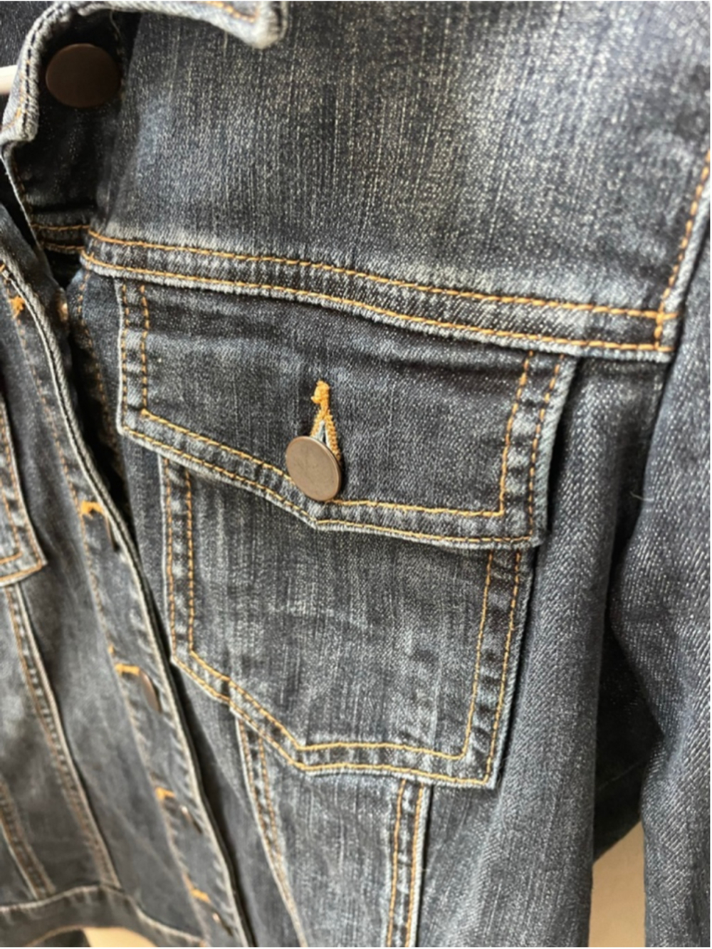 Kut From The Kloth Women’s Denim Jean Jacket Small Blue Stretch Trucker - Picture 5 of 6